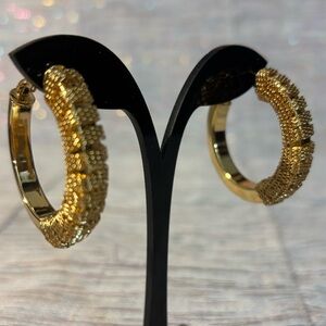 Elegant Gold Huggy Hoop Earrings